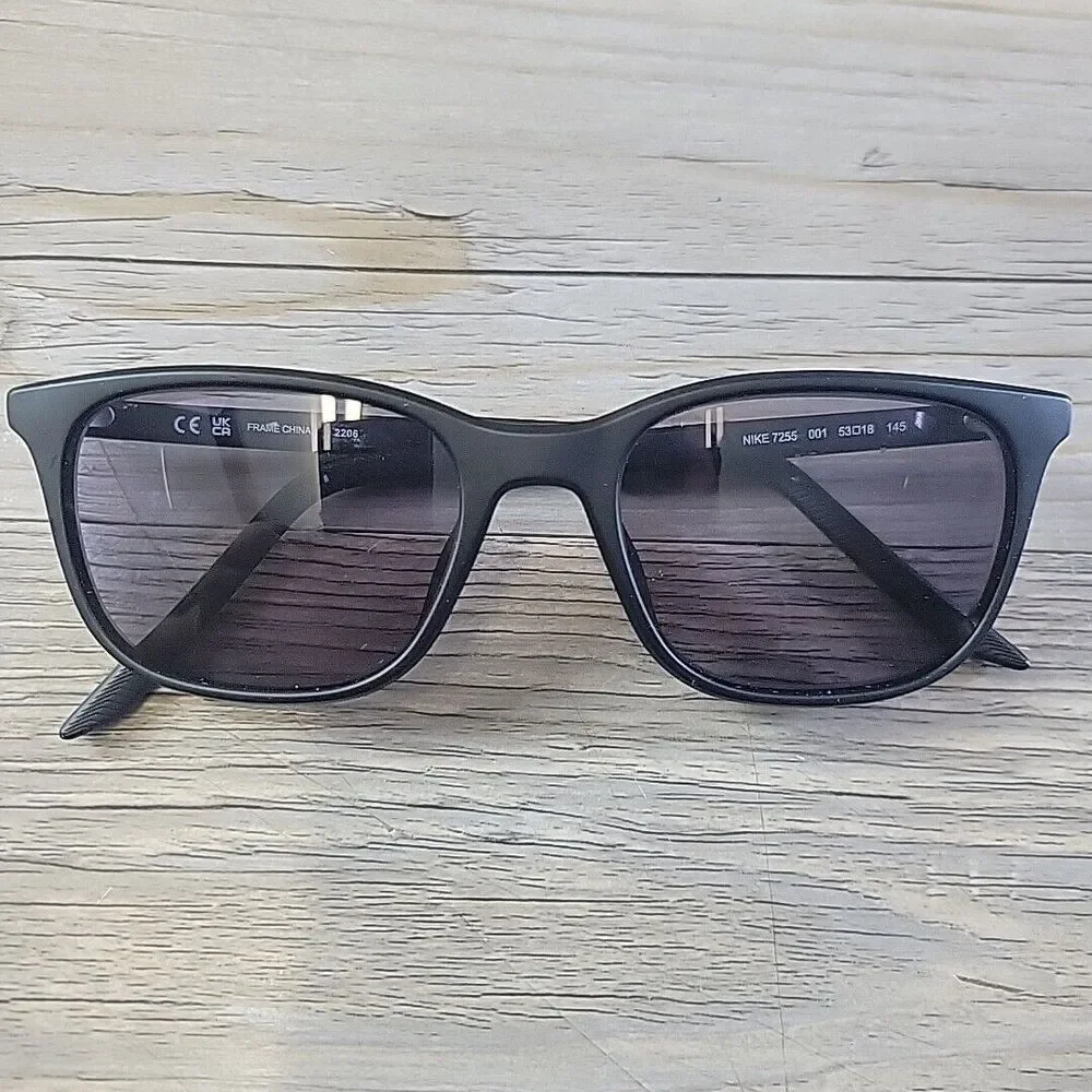 NIKE 7255 001 Eyeglasses Matte Black Frames Only 53-18 145 UK‎ CA 2206